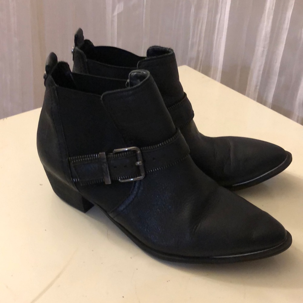 Black ankle boots